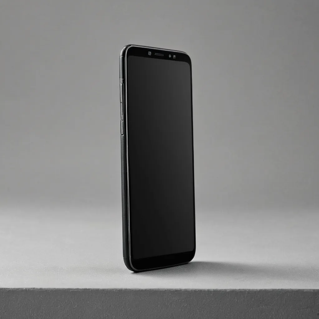 黒いスマートフォン